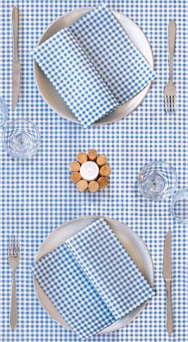 Tovaglia 100x100 Airlaid Packservice Plus Italo Blue 100 Pezzi