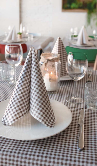 Tovaglia 100x100 Airlaid Packservice Plus Italo Cacao 100 Pezzi