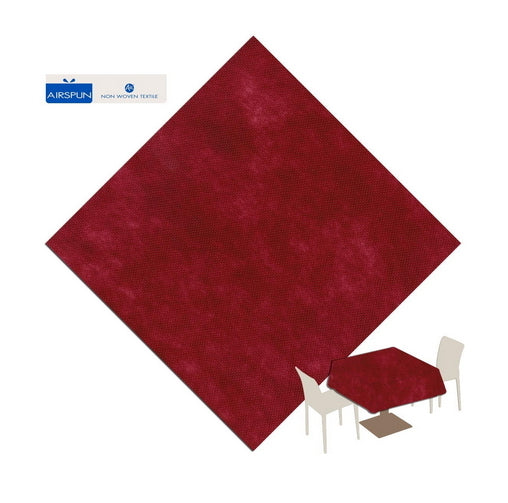 Tovaglia 160x160 Airspun Packservice Color Bordeaux 80 Pezzi