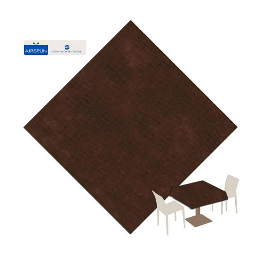 Tovaglia 100x100 TNT Packservice Airspun Color Marrone 100 Pezzi