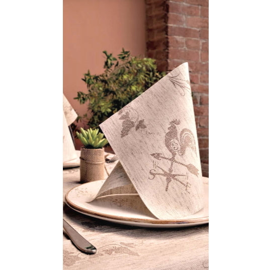 Tovaglia 100x100 Airlaid Packservice Plus Contadino Nocciola 100 Pezzi