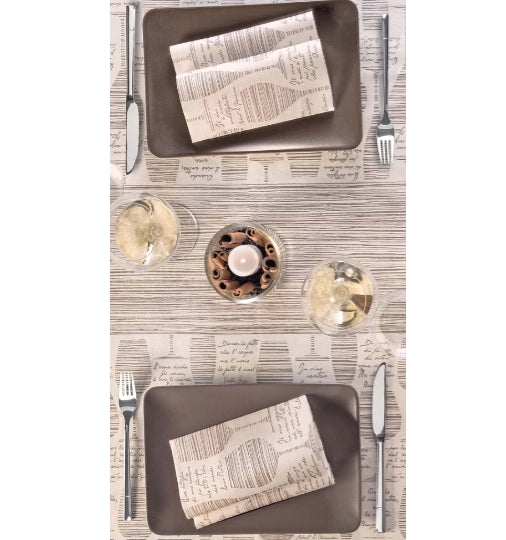 Tovaglia 120x120 Spunlace Packservice Micro Convivio Cacao 96 Pezzi