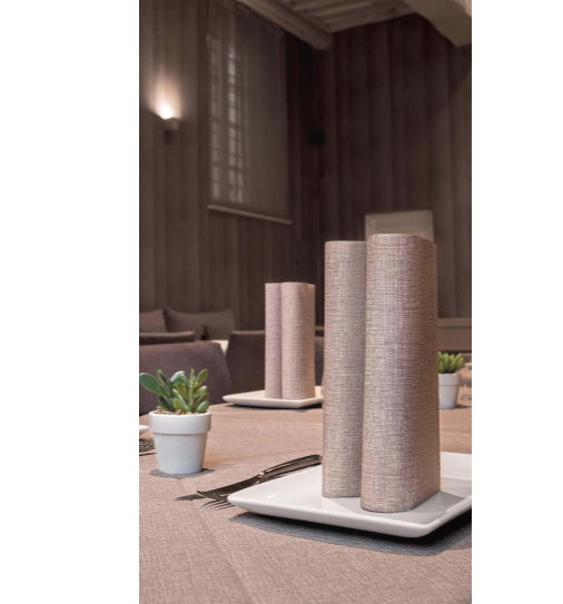 Tovaglia 100x100 Airlaid Packservice Mono Fabric Cacao 100 Pezzi