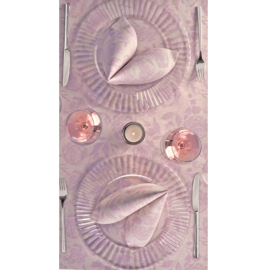 Tovaglia 100x100 Airlaid Packservice Plus Florence Malva 100 Pezzi