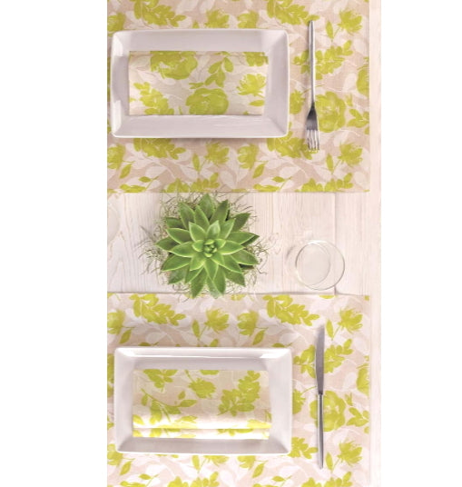 Tovaglia 100x100 Airlaid Packservice Mono Garden Verde 100 Pezzi