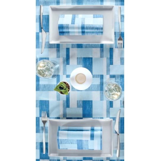 Tovaglia 100x100 Airlaid Packservice Plus Kuadra Blue 100 Pezzi