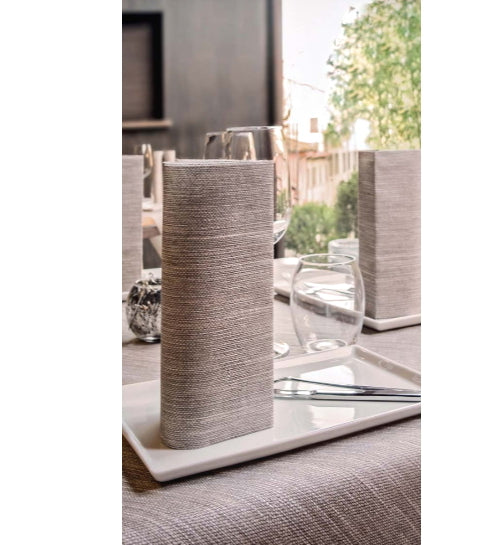 Tovaglia 100x100 Spunlace Packservice Micro Melange Moka 100 Pezzi