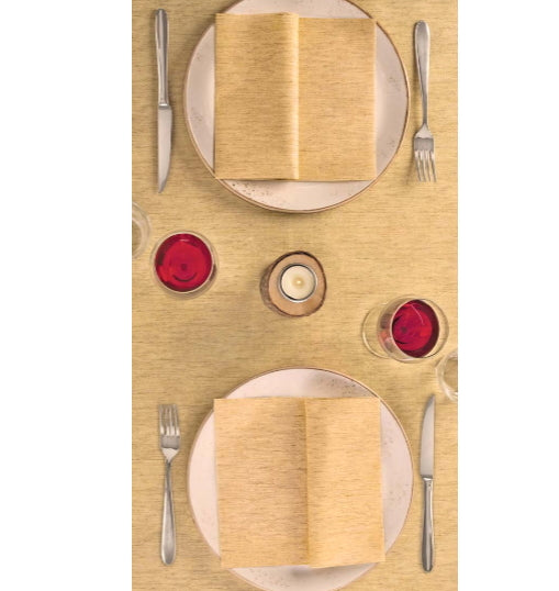 Tovaglia 100x100 Airlaid Packservice Plus Tosca Ambra 100 Pezzi