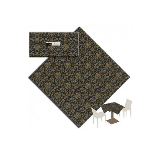 Tovaglia 100x100 Airlaid Packservice Plus Victoria Nero 100 Pezzi