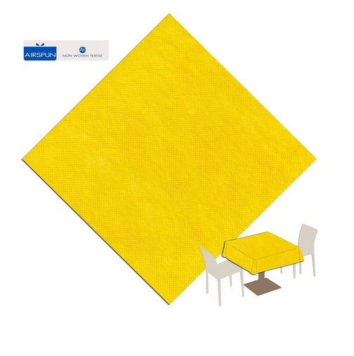 Tovaglia 140x140 Airspun Packservice Color Giallo 70 Pezzi