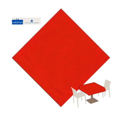 Tovaglia 140x140 Airspun Packservice Color Rosso 70 Pezzi