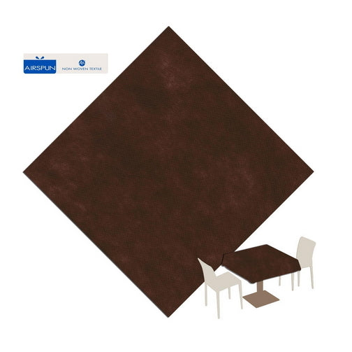 Tovaglia 140x140 Airspun Packservice Color Marrone 70 Pezzi
