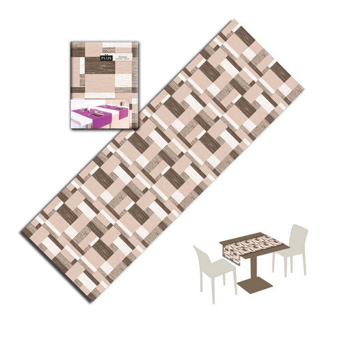 Tovaglietta Runner You & Me 120x48 Airlaid Packservice Plus Kuadra Nocciola 200 Pezzi