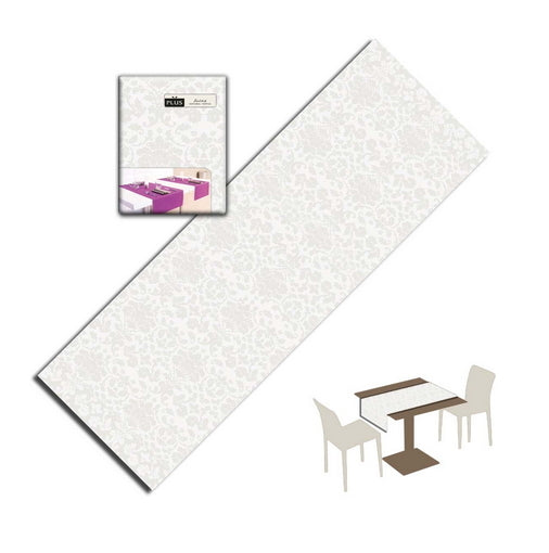 Tovaglietta Runner You & Me 120x48 Airlaid Packservice Plus Victoria Bianco 200 Pezzi