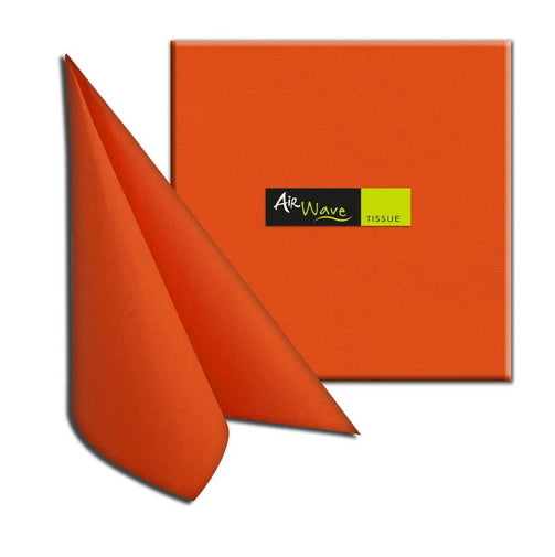 Tovaglioli 40x40 TNT Packservice Airwave Color Tissue Arancio 1200 Pezzi