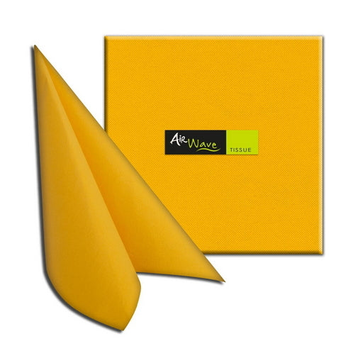 Tovaglioli 40x40 TNT Packservice Airwave Color Tissue Giallo 1200 Pezzi