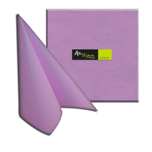 Tovaglioli 40x40 TNT Packservice Airwave Color Tissue Lilla 1200 Pezzi