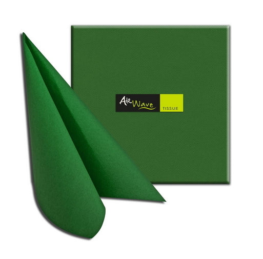 Tovaglioli 40x40 TNT Packservice Airwave Color Tissue Verde 1200 Pezzi