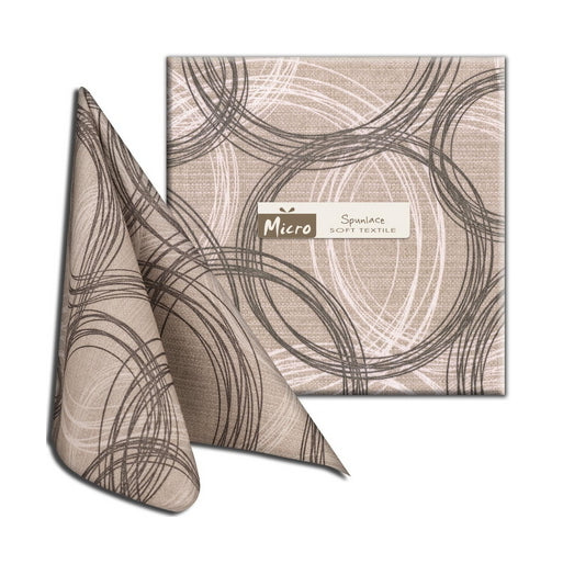 Tovaglioli 40x40 Spunlace Packservice Micro Round Nero 800 Pezzi