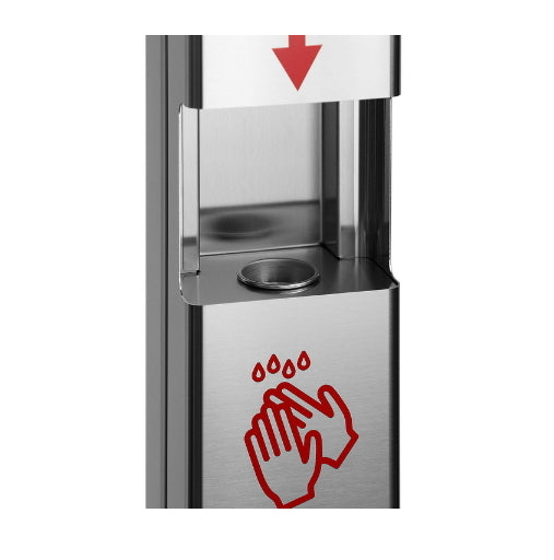 Colonna Igienizzante Mani Sanification Point in Acciaio Inox Laminart