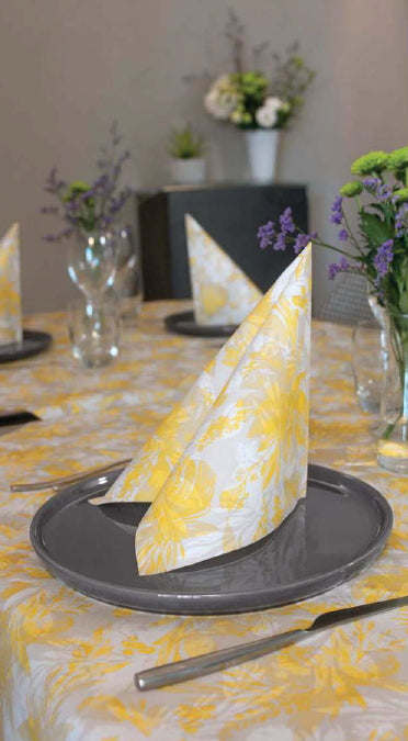 Tovaglioli 40x40 Airlaid Packservice Plus Zoe Giallo 800 Pezzi