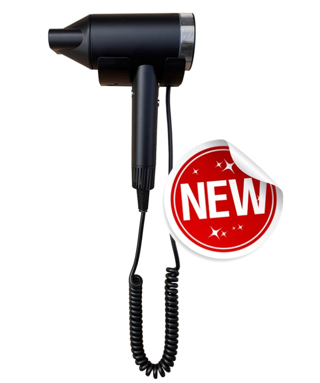 Asciugacapelli Elettrico Con Base Murale Vama Passion Hair Nero