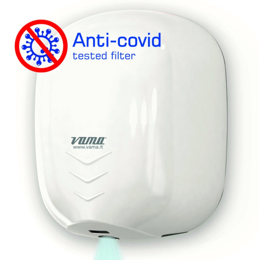 Asciugamani Elettrico con Fotocellula Vama Stream Dry Uv 1100w