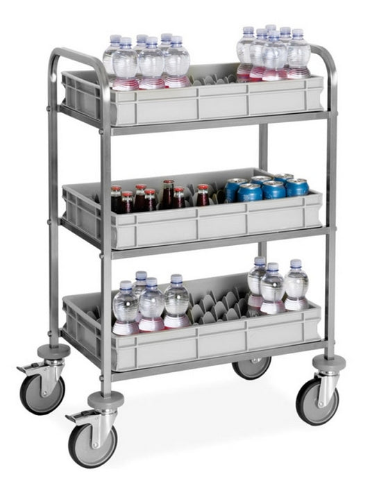 Carrello per Rifornimento Minibar in Acciaio Inox Metalcarrelli