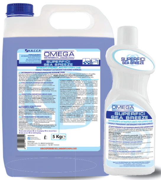 Detergente Profumato Superfici Sydex Omega Sea Breeze 1L x 12 Pezzi