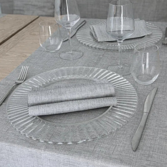 Tovagliolo Con Tasca Portaposate 44x32 Spunlace Packservice Micro Ella Grigio 600 Pezzi