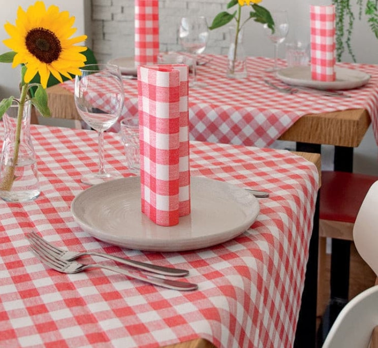 Tovaglia 100x100 Airlaid Packservice Plus Oste Rosso 100 Pezzi