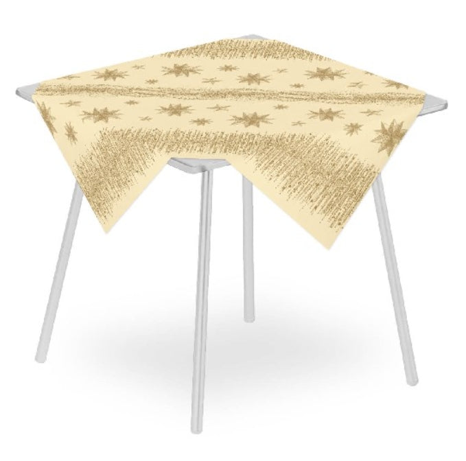 Tovaglia Natalizia 100x100 Airlaid Packservice Plus Lumì Caramel 100 Pezzi