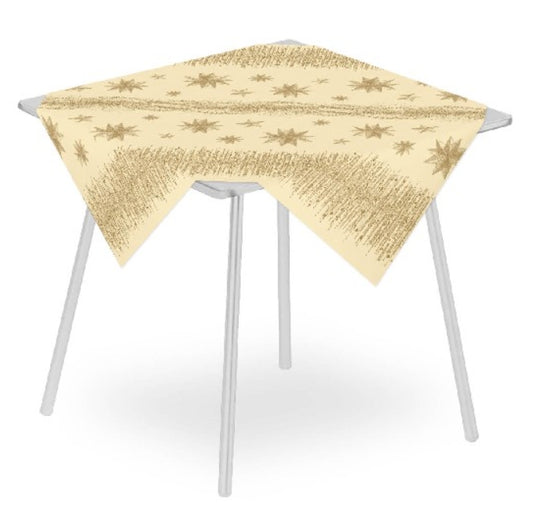 Tovaglia Natalizia 100x100 Airlaid Packservice Plus Lumì Caramel 100 Pezzi