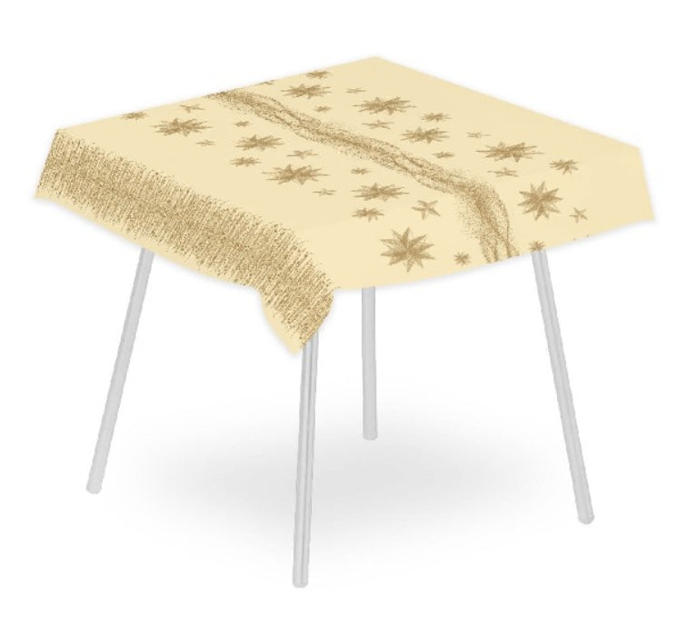 Tovaglia Natalizia 120x120 Airlaid Packservice Plus Lumì Caramel 100 Pezzi