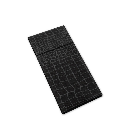 Tovagliolo Con Tasca Portaposate 40x32 Airlaid Packservice Plus Croko Ardesia 1200 Pezzi