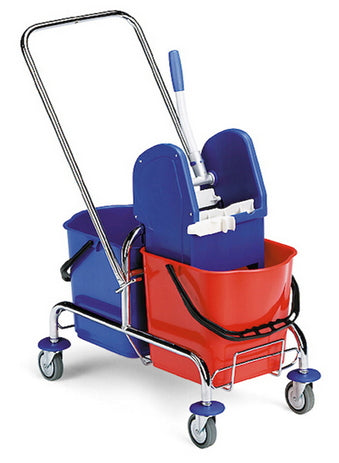 Carrello Strizzatore Pulizia Professionale Cromato Filmop Jack 30lt