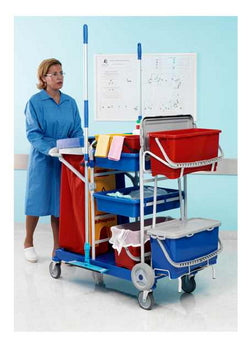 Carrello Ospedaliero Professionale Attrezzato Filmop Morgan Top-Down Midi 8010