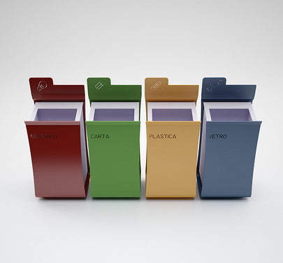Contenitore Raccolta Differenziata Modulare In Acciaio Citysi Folder