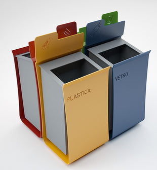Contenitore Raccolta Differenziata Modulare In Acciaio Citysi Folder