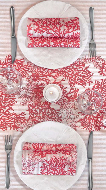 Tovaglioli 40x40 Spunlace Packservice Micro Corallo Rosso 600 Pezzi