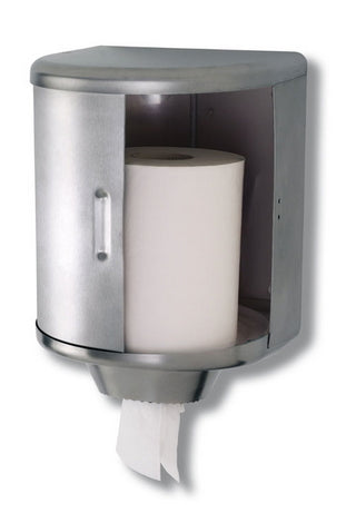 Dispenser Asciugamani a Rotolo Industriale in Acciaio Mediclinics