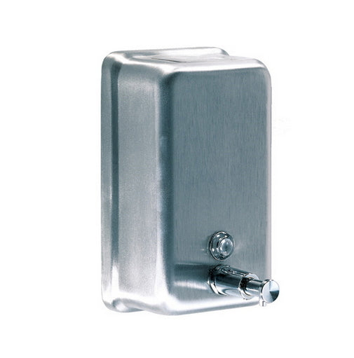 Dispenser Sapone Liquido Push a Rabbocco In Acciaio Inox Mediclinics