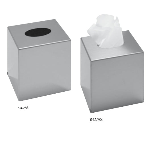 Dispenser Veline Kleenex Box Quadrato in Acciaio Inox