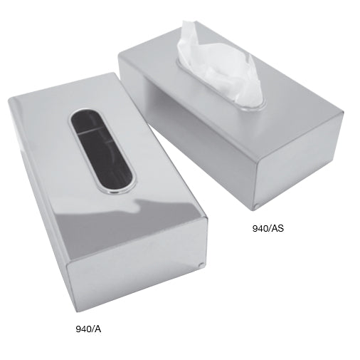 Dispenser Veline Kleenex Box Rettangolare in Acciaio Inox