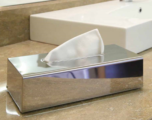 Dispenser Veline Kleenex Box Rettangolare in Acciaio Inox