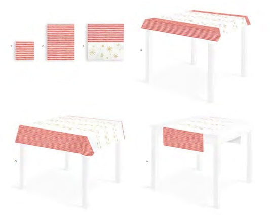 Tovaglietta Runner Natalizia You & Me 120x48 Airlaid Packservice Plus Glory 200 Pezzi