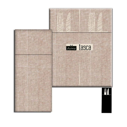 Tovagliolo Con Tasca Portaposate 40x32 Airlaid Packservice Plus Iuta Cappuccino 1200 Pezzi