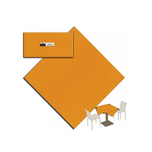 Tovaglia 100x100 Airlaid Packservice Plus Color Arancio 100 Pezzi