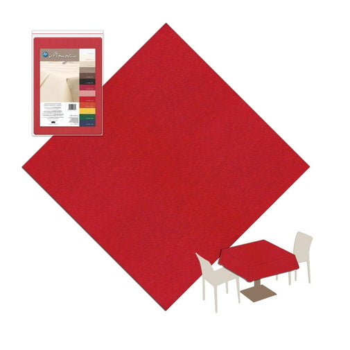 Tovaglia 150x150 in Poliestere Lavabile Packservice Monolin Rosso 12 Pezzi