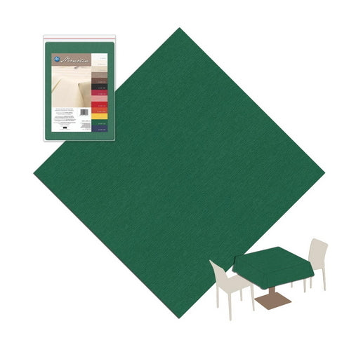 Tovaglia 150x150 in Poliestere Lavabile Packservice Monolin Verde 12 Pezzi